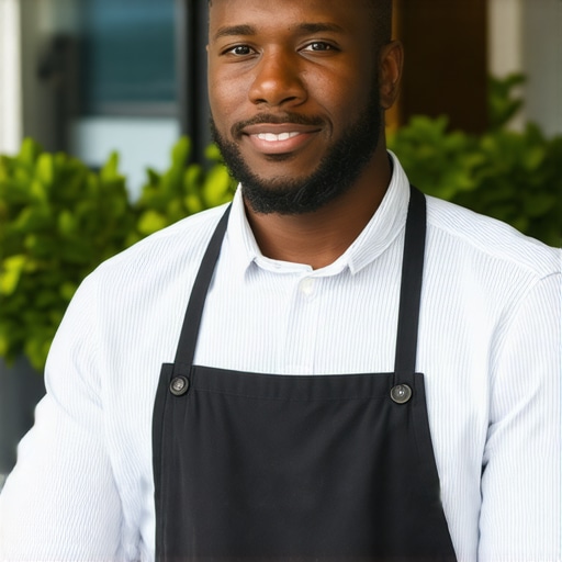 Business owner participating in community event to boost local SEO