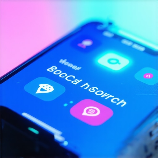 Illustration of AI-driven local SEO with voice search and augmented reality tools