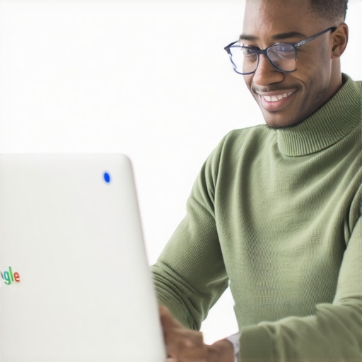 Optimized Google Business Profile for Local SEO Success Business owner editing Google profile with reviews and images to improve local rankings