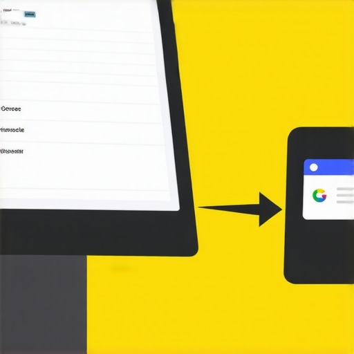 Screenshot showing live inventory data being uploaded to Google My Business