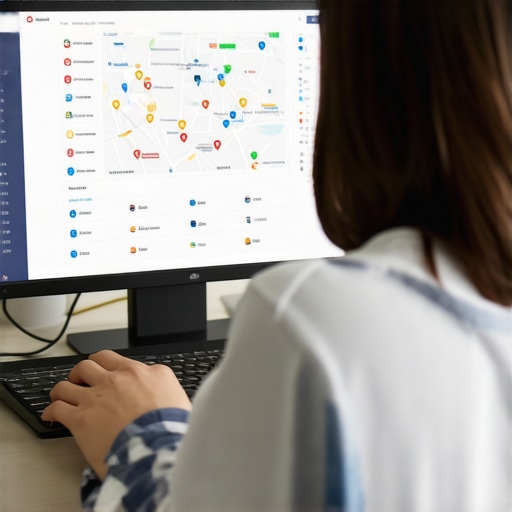 Effective Tools for Local Business Ranking Maintenance Person analyzing local SEO data using specialized tools