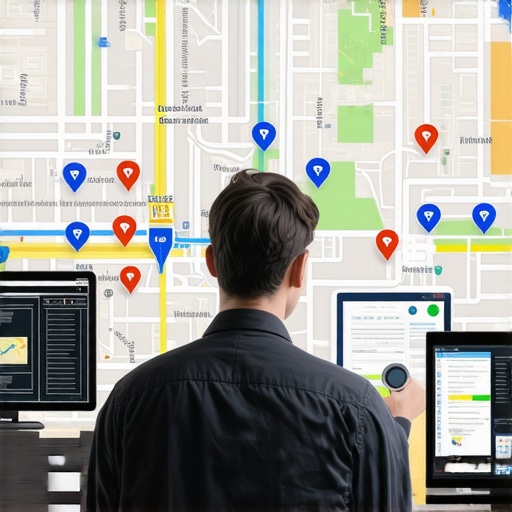 Local Map Optimization in 2026 A person adjusting sensors and analyzing digital signals for local SEO