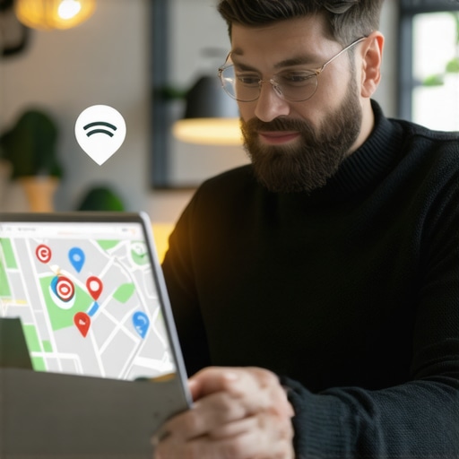 Business owner enhancing Google profile with signals and content for local ranking